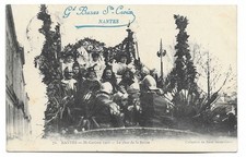 NANTES (LOIRE-ATLANTIQUE) CAREME 1906 LE CHAR DE LA REINE CACHET AMBULANT