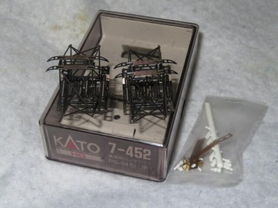 Kato 7452 Current Collector Pantograph PS14 schwarz 2er Set