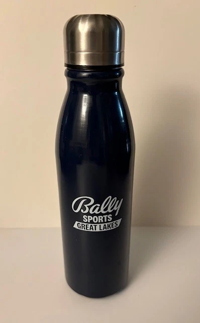 Bally Sports Cleveland Guardians Indians Metal Water Bottle Great Lakes MLB Blue - Image 3 of 4