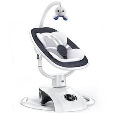 Automatic Electric Baby Swing with Remote, 6 Motions  13 Melodies, Dark Gray