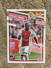 Panini 2023-24 Donruss FIFA Carlos Forbs #12 The Rookies Ajax Soccer Card