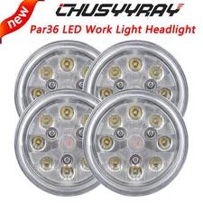 4x 4.5" 20W Round LED Conversion Headlight Bulb Hi/Low Sealed Beam Head Lamps