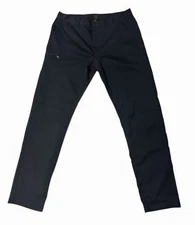 JCrew Mens Tech Pant Straight Fit Navy 35x 32 Chino Zippered Pocket