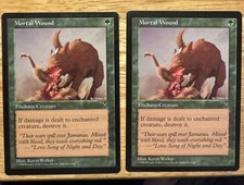 MTG - 2x Mortal Wound 1996 Visions NM Condition