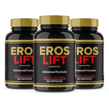 (3 Pack) Eros Lift Male Performance Support Capsules Male Pills (180 Capsules)