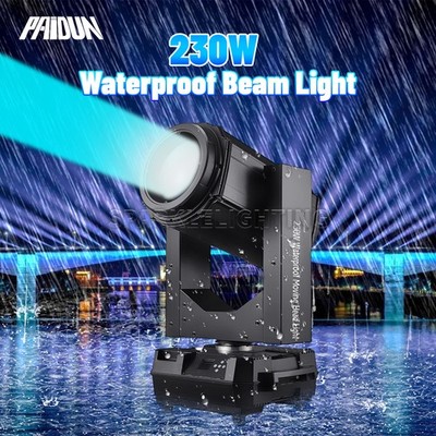PAIDUN 230W Waterproof Super Beam Moving Head Light Double Prism Outdoor Rainy