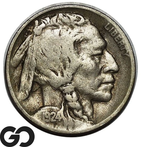 1924-D Buffalo Nickel, Tougher Denver Issue