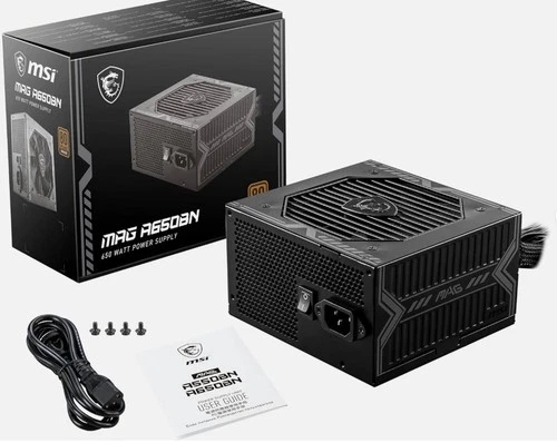 MSI MAG A650BN 650W 80Plus Bronze ATX Gaming Power Supply - New Sealed!