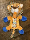 HTF Nuby Plush Lion Stripes Swiggles Pacifier Holder