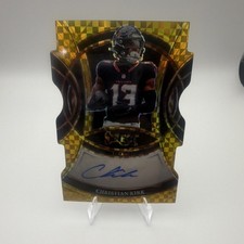 2025 Panini Select Signatures Christian Kirk Gold Prizm Auto #SP-CKK /10 Texans