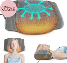 3 in 1 Neck Massager Pillow with Heat,Vibration Airbag Traction - Neck Stretch