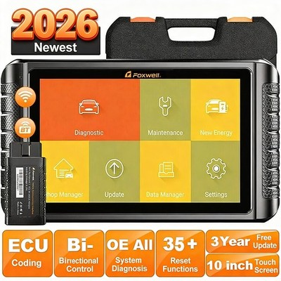 Foxwell NT1009 Bidirectional OBD2 Scanner Auto Diagnostic Tool ECU Key Coding