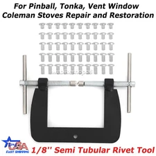 For Tonka Nylint Buddy L Structo Riveter Tool Kit For 1/8" Semitubular Rivets