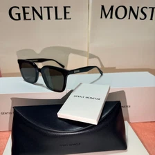 GentleMonster PLOT 01 Sunglasses Black Frame Black Lenses