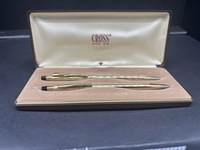 Vintage Cross Classic Century Set Ball Pen Pencil 10KT Gold Filled 4501 USA
