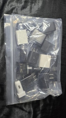 HUGE Lot of 13+ Mixed USB Wall Chargers Adapters BLU & Assorted Brands
