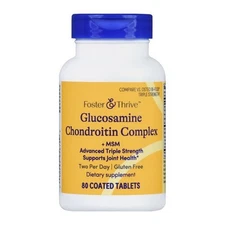 Glucosamine Chondroitin Complex + Msm 80 Tabs By Foster And Thrive