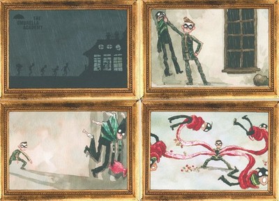 HTF Umbrella Academy ''Heist at the Museum'' Complete 7 Card Chase Set M1-M7