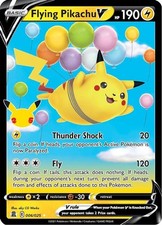 Flying Pikachu V - 006/025 - Pokemon Celebrations Sword Shield Rare Card NM
