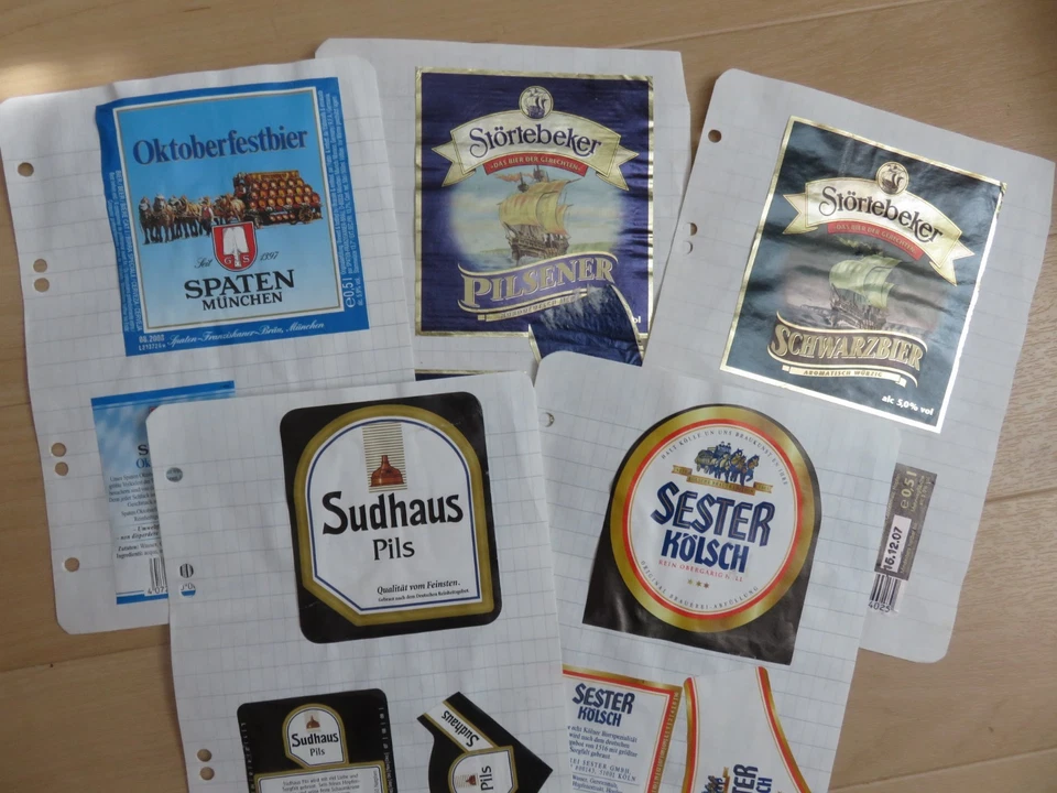 Bieretiketten Sammlung . Deutschland , viele verschiedene S , T - Bild 2 von 4