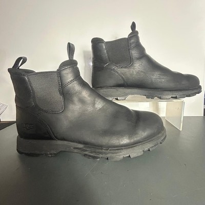 Herren - UGG - Chelsea Boots - schwarz gewachstes Leder - Größe 11 / 45