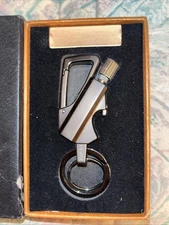 Permanent Match with Bottle Opener Metal Keychain Lighter Flint Matchstick- Gray