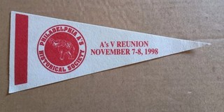 1998 Philadelphia Athletics A's Baseball Reunion Pennant