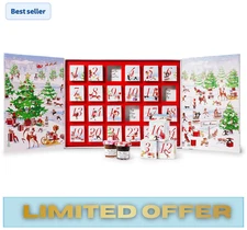 Bonne Maman 2025 Limited Run Edition Advent Calendar, 24 Mini Spreads