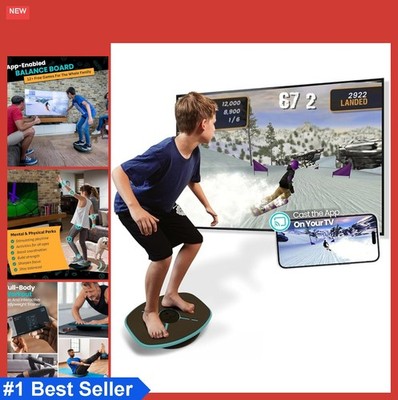 App Enabled Balance Board Bluetooth Smart Sensor 12 Games Workout Core Training