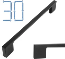30 Pack 6-1/4 Inch Matte Black Kitchen Cabinet Pulls Black Cabinet Handles Black