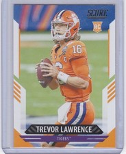 2021 Score RC #301 Trevor Lawrence  Clemson Tigers Football Card 