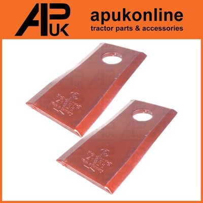 2x Messer gedreht 95 x 45 x 3,5 mm für Lely 165 Optimo 205 240 280 Splendimo Mähwerk