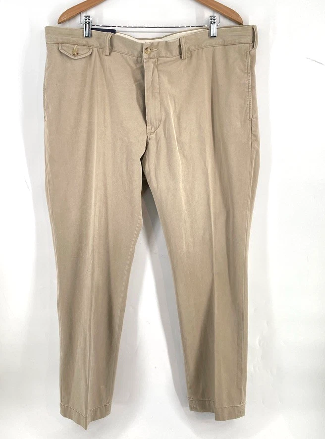 Polo Ralph Lauren Straight Fit Chino Pants Men Size 40x32 Beige FLAWS