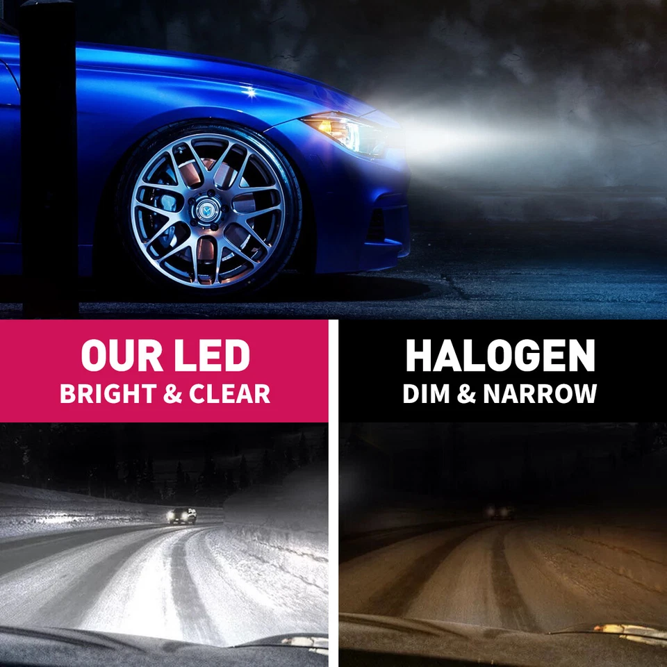 H7+T10 LED Headlight Error Free For Mercedes Benz M-Class 2004-2014 Halogen 1:1 - image 4 of 4