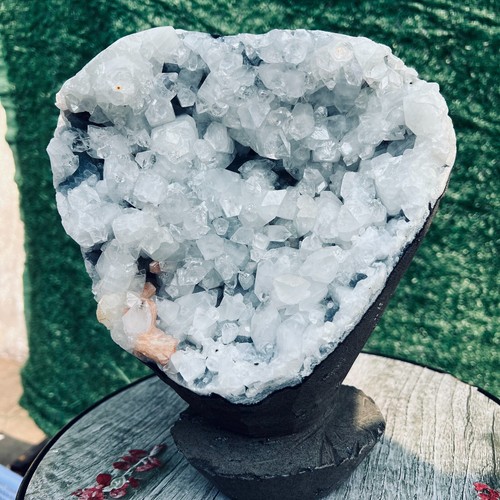 9.13LBNatural Fish Eye Stone Crystal Symbiotic Specimen Home Placement Hea4150g - Picture 2 of 20