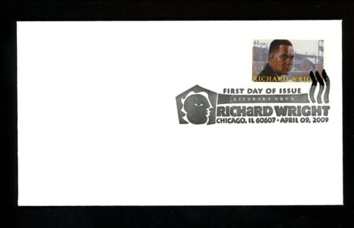 US FDC #4386 None USPS Pictorial 2009 Chicago IL Richard Wright  - Afbeelding 1 van 2