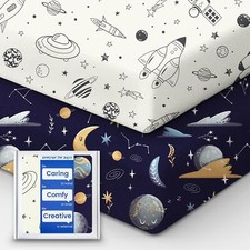 Crib Sheet for Boy Girl Premium Soft Jersey Knit Fitted Crib Sheet Safe and S...
