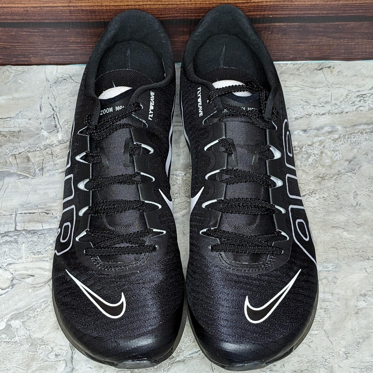 Nike Air Zoom Maxfly More Uptempo Men's 7.5 Black White Nike Air Zoom Maxfly More Uptempo Men's 7.5 Black White