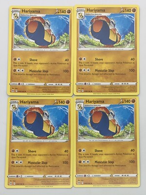 POKEMON TCG LOST ORIGIN Hariyama x4 4x Uncommon Playset #043/196 Pack ...
