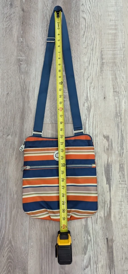 Bolso Bandolera Baggallini Azul Naranja Verde Correa Ajustable Foto 2 de 4