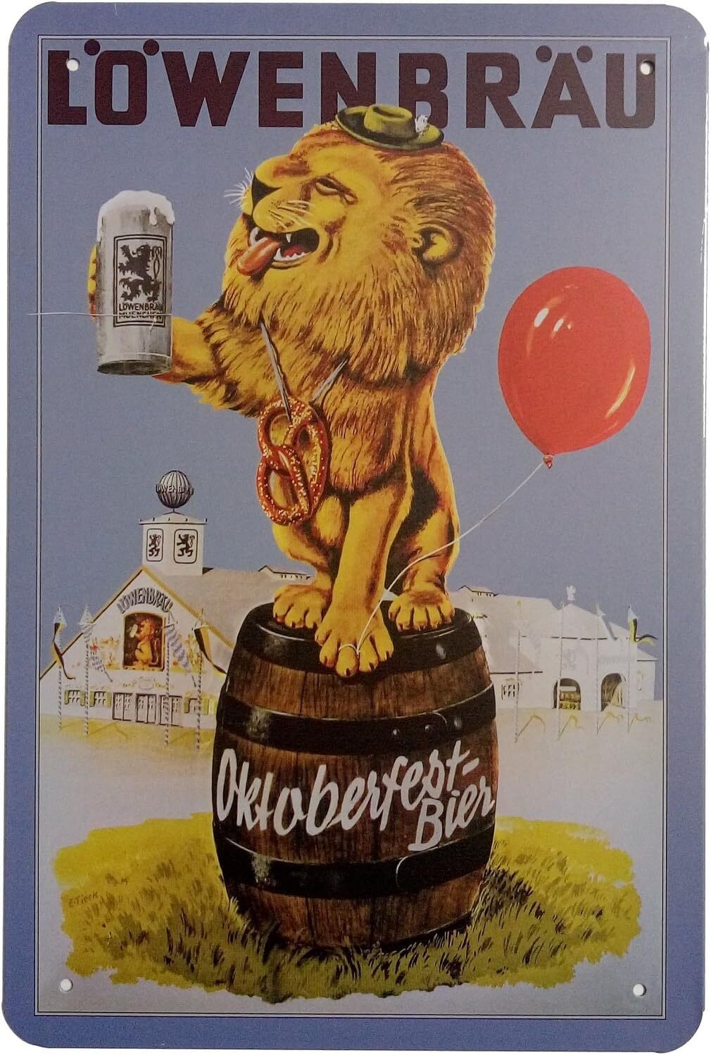 Lowenbrau Beer Retro Vintage Home Decor Wall Tin Sign