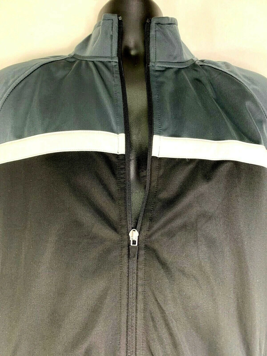 Athletic Works Big Mens Training Zip Up Jacket Mesh Lined Black