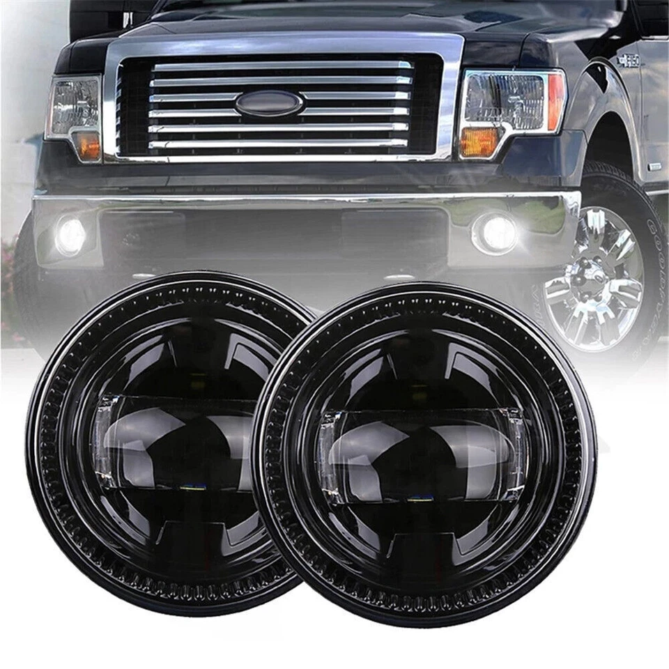 Luces antiniebla redondas de parachoques LED para Ford F-150 2004-2014 y Ford Ranger 2008-2011 Foto 2 de 4