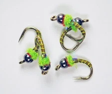 Mirage Frenchie Tungsten Nymphs UV Chartreuse - Premium Trout Fly Fishing Flies