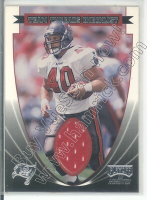 mike alstott dual  jersey patch tampa bay buccaneers bucs team threads 1999