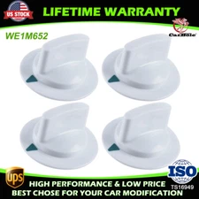 4PCS White Dryer Timer Control Knob Fits For General Electric Hotpoint AP3995164