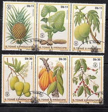 SAO TOME E PRINCIPE 1981 TROPICAL FRUITS set 6 stamps CTO