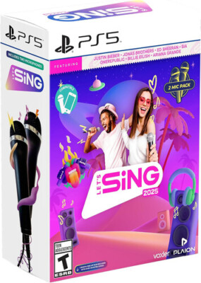 Let'S Sing 2025 (2-Mic Bundle) for Playstation 5 [New Video Game] Playstation