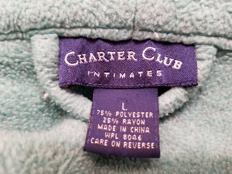 Bata Charter Club para mujer talla L grande verde Foto 3 de 4