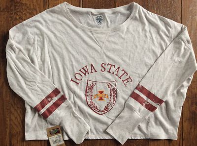 Womens Juniors Iowa State Cyclones ISU T-Shirt Tee Long Sleeve FREE SHIPPING